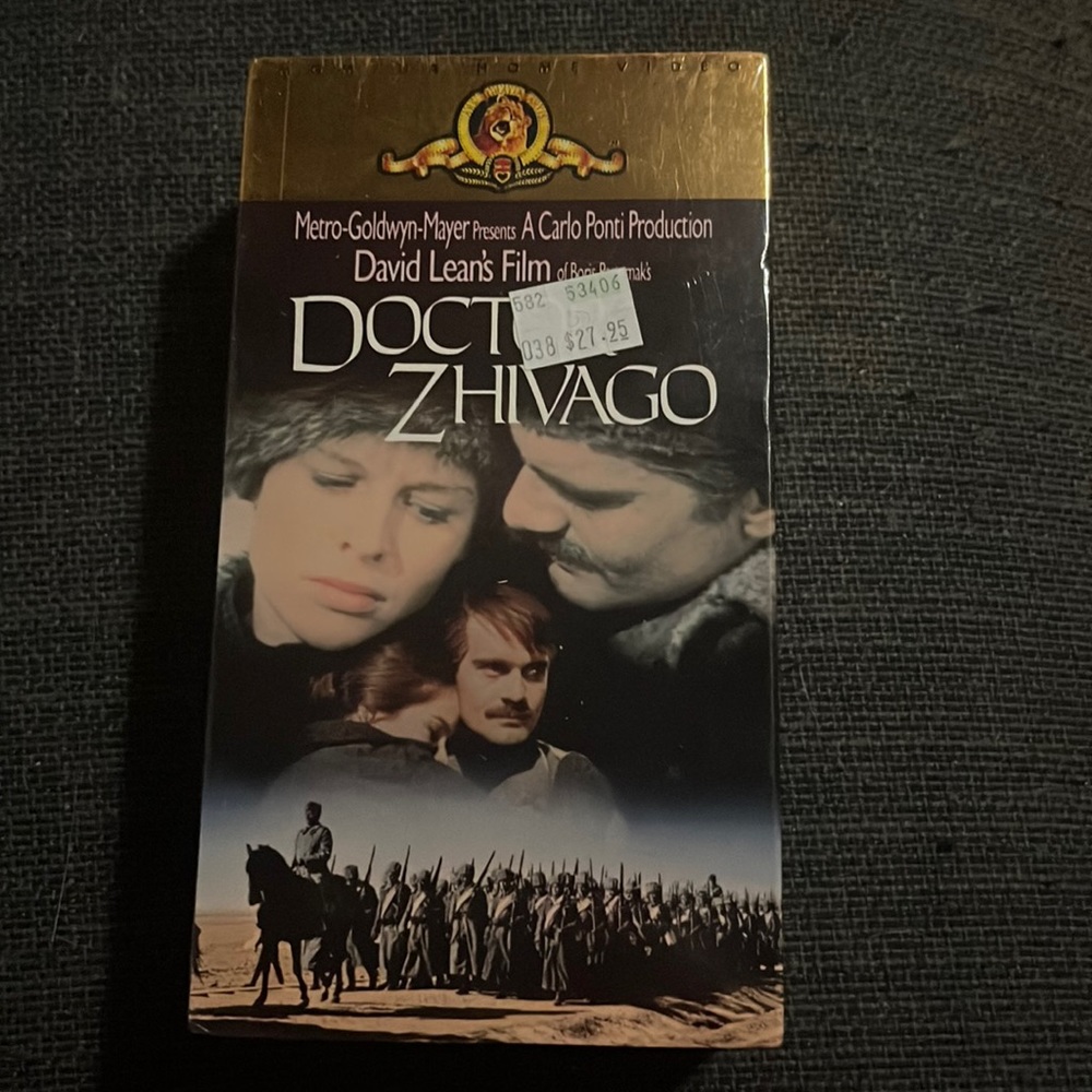 NEW SEALED Doctor Zhivago VHS, 2-Tape Set 1988 Omar Shariff Julie Christie